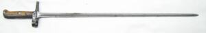 M1884 Jarmann Cruciform bayonet.