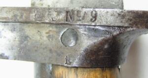 M1884 Jarmann Cruciform bayonet.