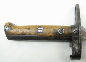 M1884 Jarmann Cruciform bayonet.
