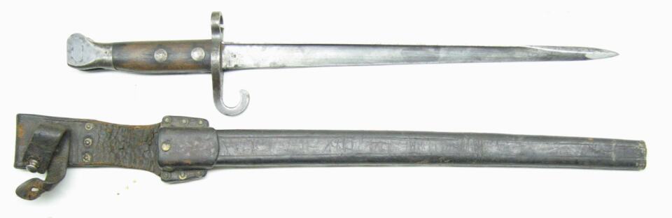 M1895 Infantry NCO bayonet with scabbard and frog.