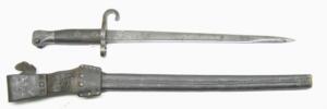 M1895 Infantry NCO bayonet with scabbard and frog.