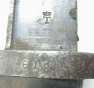 M1895 Infantry NCO bayonet with scabbard and frog.