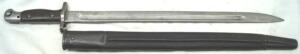 P1907 bayonet with almond stud scabbard.
