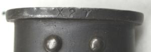 P1907 bayonet with almond stud scabbard.