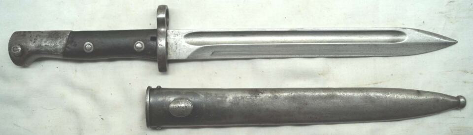 M1914 bayonet with scabbard.