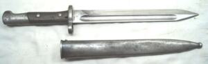 M1914 bayonet with scabbard.
