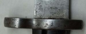 M1914 bayonet with scabbard.
