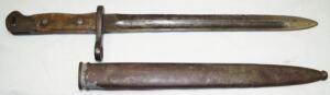 M1910 bayonet with scabbard.