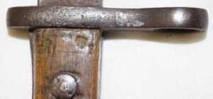 M1910 bayonet with scabbard.