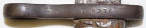 M1910 bayonet with scabbard.