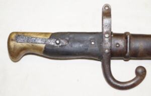 Mle.1878 Kropatschek bayonet with MATCHING scabbard.