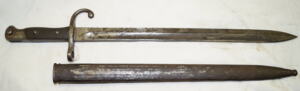 SPANISH M1891 bayonet with scabbard.