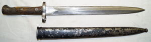 M1907 Double Edged bayonet with scabbard.