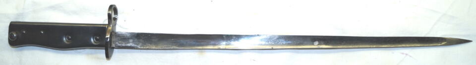 Post WWI Belgian Made Ersatz bayonet with triform blade to fit GEW98 and clone rifles.