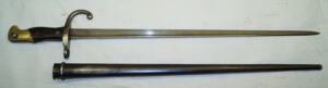 M1874/95 Carbine bayonet with scabbard.
