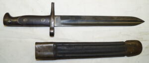 M1871/87/16 Vetterli-Carcano bayonet with scabbard.