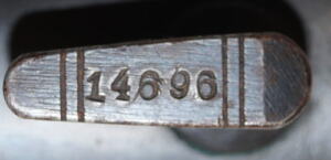 M1924b “Mexican Model” bayonet with matching scabbard.