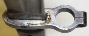 Siamese Issued RG1888/95 bayonet with scabbard and frog.