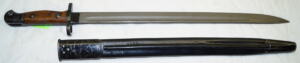 P1907 bayonet with super rare No.2 MkI DOUBLE SEAM scabbard.