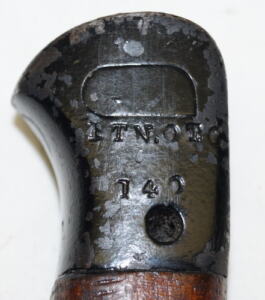 P1907 bayonet with super rare No.2 MkI DOUBLE SEAM scabbard.