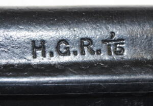 P1907 bayonet with super rare No.2 MkI DOUBLE SEAM scabbard.