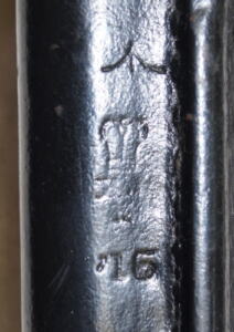 P1907 bayonet with super rare No.2 MkI DOUBLE SEAM scabbard.