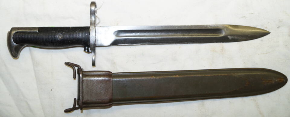 M1 bayonet with M7 scabbard.