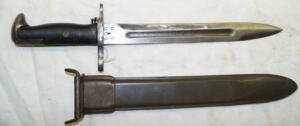 M1 bayonet with M7 scabbard.