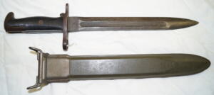 M1 bayonet with M7 (M3A1) scabbard.