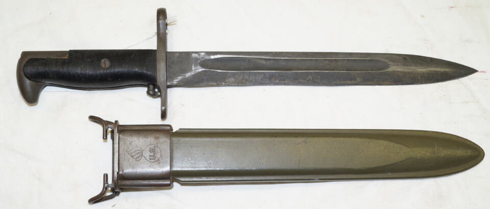 M1 bayonet with M7 scabbard.