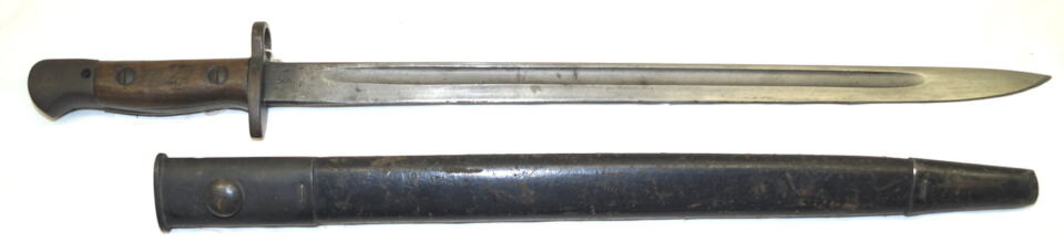 P1907 bayonet with scabbard VICKERS 8/18 NO REHAB MARKS