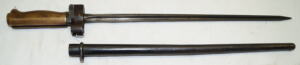 S103f cruciform bayonet with scabbard.