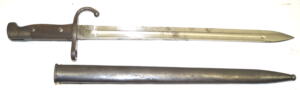 M1909 bayonet with scabbard.