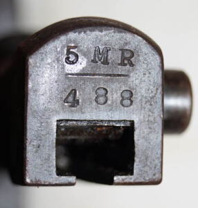P1908 (M1905) Ross bayonet with scabbard.