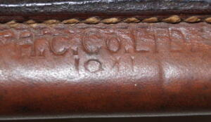 P1908 (M1905) Ross bayonet with scabbard.