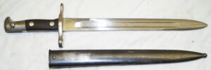 M1889 bayonet with scabbard.
