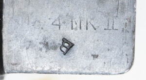 No.4 MkII spike bayonet with scabbard and frog.