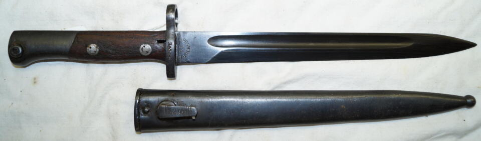 M1948 bayonet with scabbard.
