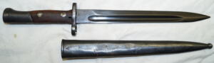 M1948 bayonet with scabbard.