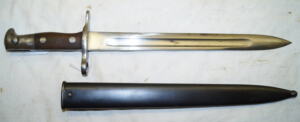 M1889 bayonet with scabbard.