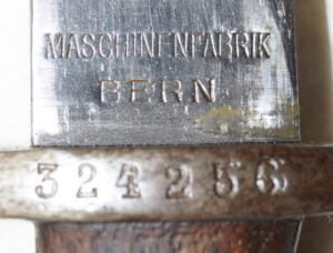 M1889 bayonet with scabbard.