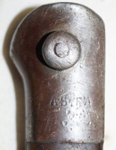 M1935 bayonet with scabbard.