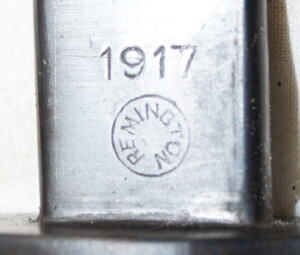M1917 bayonet with scabbard.