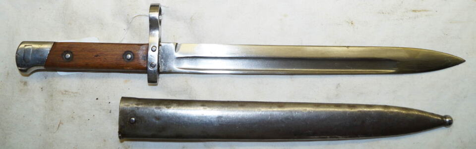 M1895 Steyr bayonet with scabbard.
