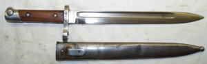 M1895 Steyr bayonet with scabbard.