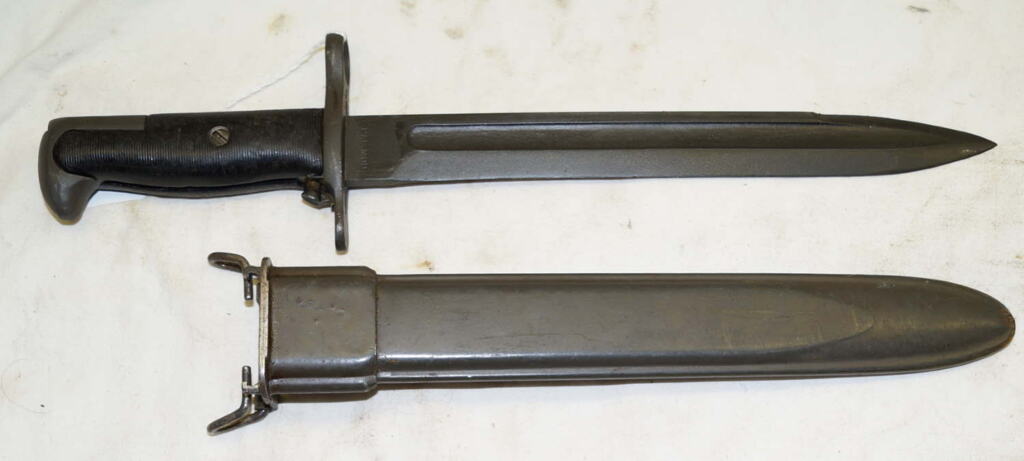 M1 bayonet with M7 (M3A1) scabbard.