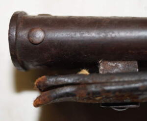 M1917 bayonet with leather tab scabbard.
