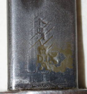 P1913 bayonet REMINGTON 6/17 with US Surcharge to M1917 with British viewers mark cancelled.