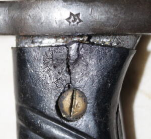 M1949 bayonet with scabbard.