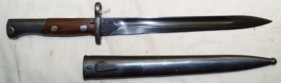 M1948 bayonet with scabbard.